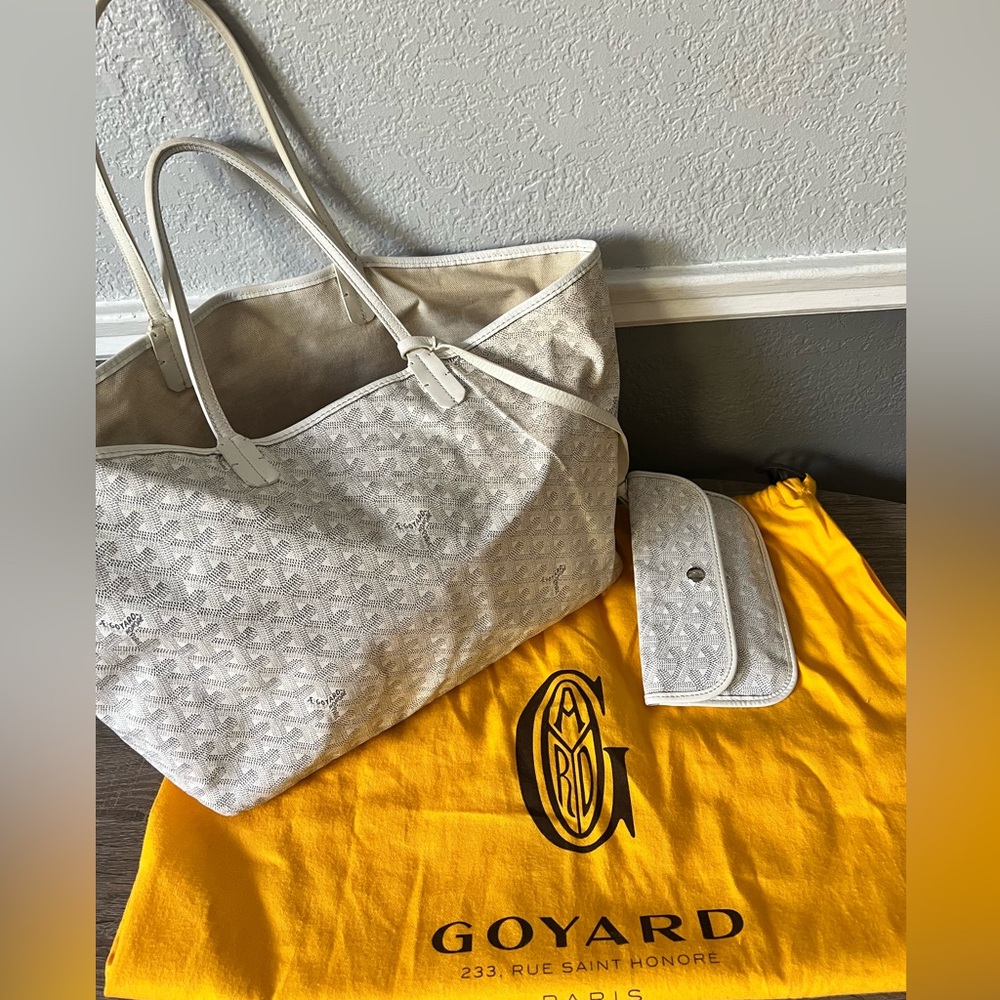 Goyard St Louis PM White